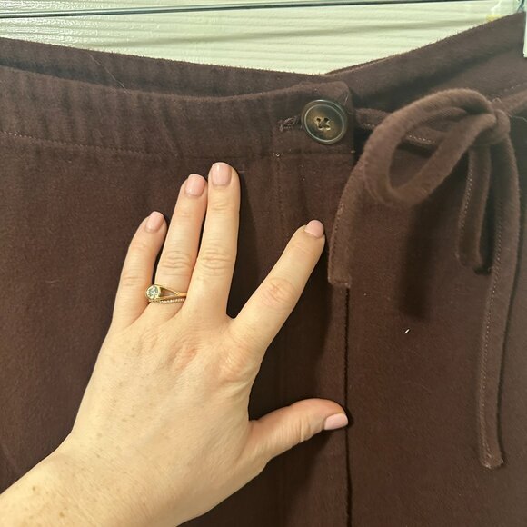 Madewell Moleskin Side-Tie Mini Skirt in Chocolate Size 8 - Picture 6 of 8